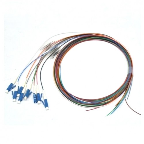 Цветные пигтейлы оптические LC/UPC MM (OM3), Easy strip, 8 шт