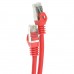 Патч-корд S/FTP, 1 метр, cat 6А, красный, L&W ELECTRONICAL
