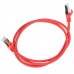 Патч-корд S/FTP, 1 метр, cat 6А, красный, L&W ELECTRONICAL