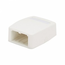 Коробка внешняя на 2 модуля Mini-Com, белоснежная