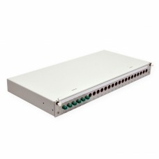 Патч-панель IPOC на 24FC адаптера, 1U, 19″, 6 адаптеров FC(SM) в комплекте
