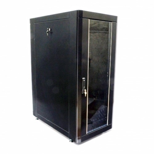 Шкаф серверный 19" 24U, 610х1055 мм (Ш*Г), усиленный, черный