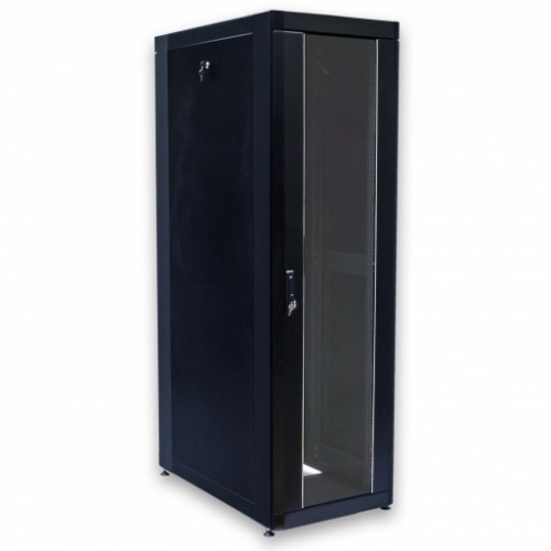 Шкаф серверный 19" 42U, 610х1055 мм (Ш*Г), усиленный, черный