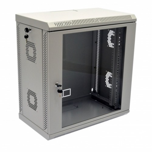Шкаф серверный 12U, 600х350х640 мм (Ш*Г*В), акриловое стекло, серый