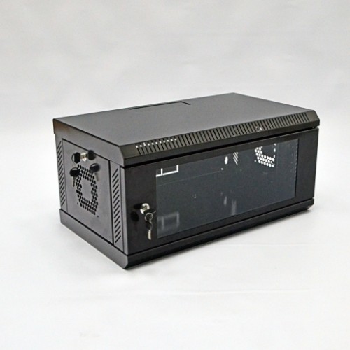Шкаф серверный 4U, 600х350х284 мм (Ш*Г*В), акриловое стекло, черный