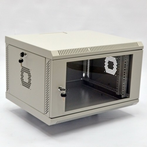 Шкаф серверный 6U, 600х500х373 мм (Ш*Г*В), акриловое стекло