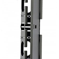 Боковой организатор кабеля с крышкой, для шкафов MGSE 45U, черный