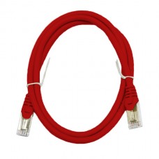 Патч-корд S/FTP, 0.5 метра, cat 6А, красный, L&W ELECTRONICAL