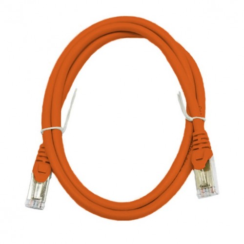 Патч-корд S/FTP, 1 метр, cat 6А, оранжевый, L&W ELECTRONICAL
